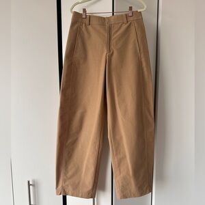 Uniqlo Jersey Barrel Pants in Tan, Small